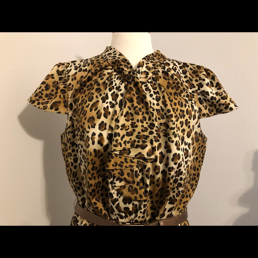 Tahari Leopard Style dress